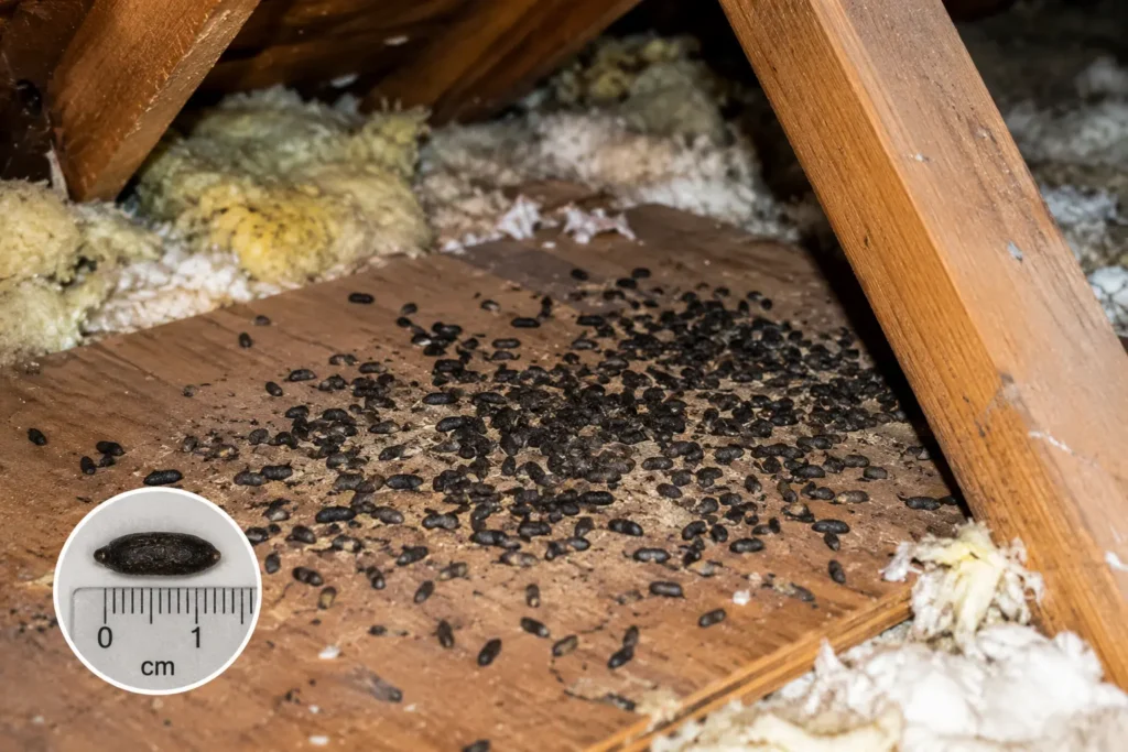 rat dropping in attic