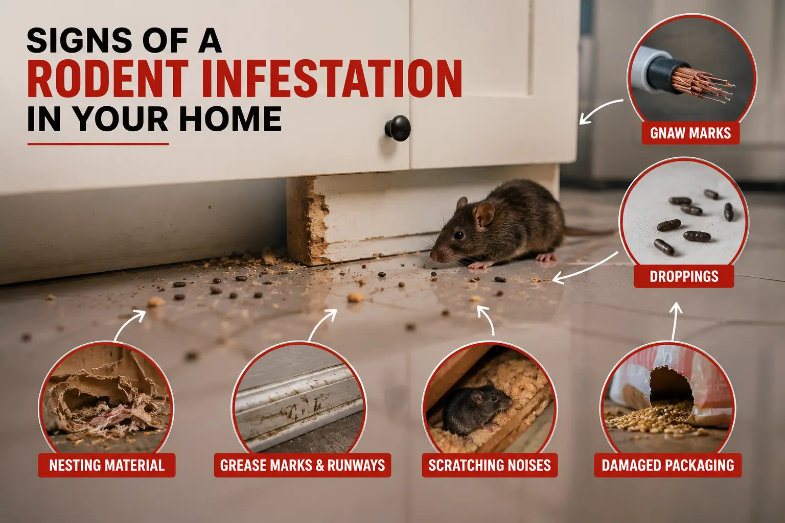 Signs of a Rodent Infestation in Your Home 1 signs of rodents